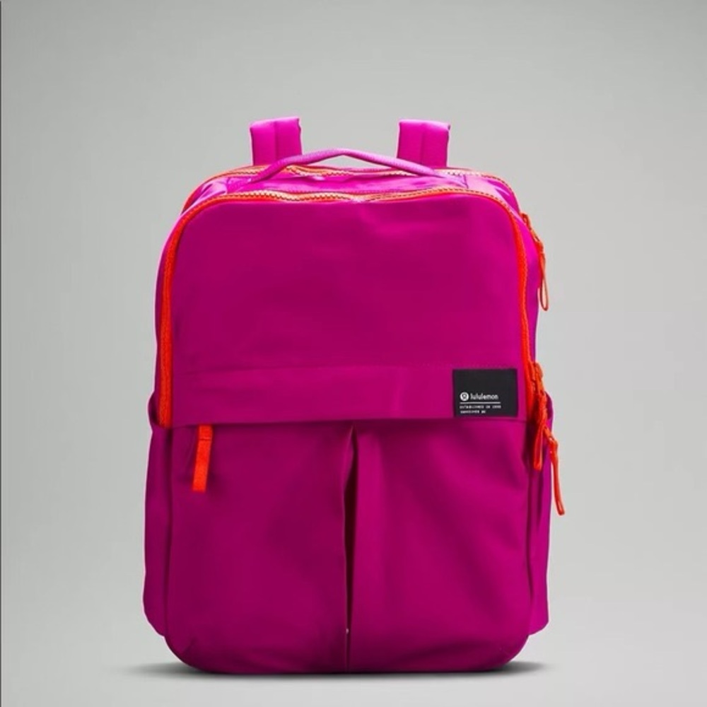 Lululemon Athletica Pink and Orange Backpack